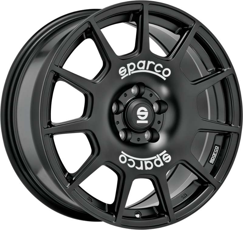 OZ SPARCO TERRA 17 X 7.5 +45 5 X 114.3 CB73.1 MATTE BLACK WHITE LETTERING