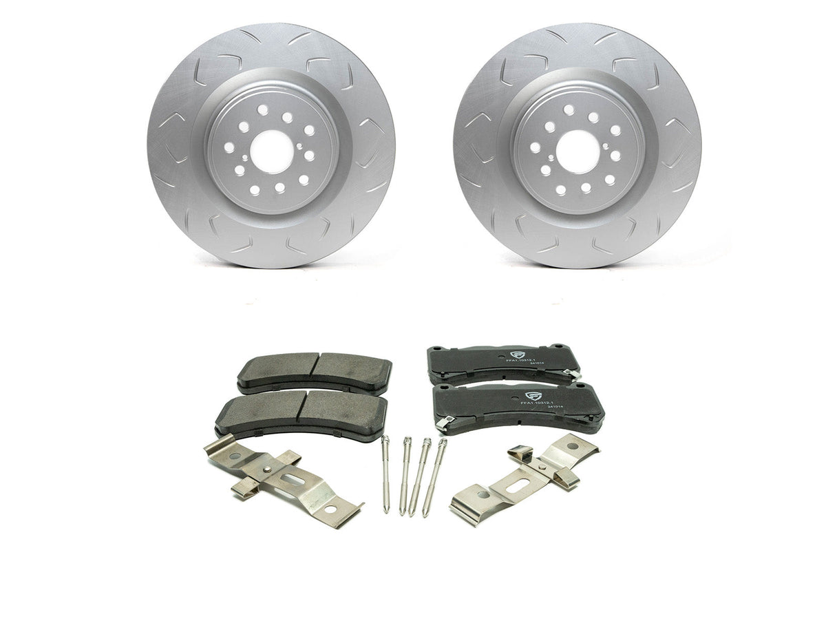 FactionFab Pad / Rotor Combo Front - 2018-2021 STI / 2022-2026 WRX w/Brembo