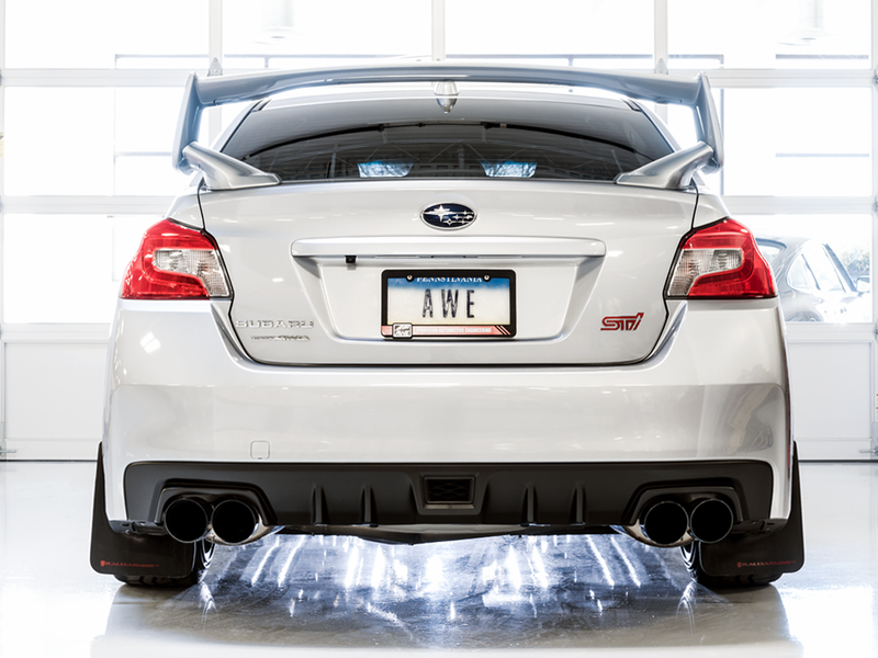 AWE Touring Edition Catback Exhaust w/ Diamond Black Tips - 2011-2021 STI Sedan