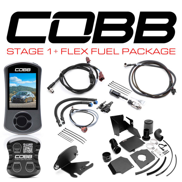 Cobb STAGE 1 + CAN FLEX FUEL POWER PACKAGE (SF INTAKE) - WRX 6MT 2018-2021