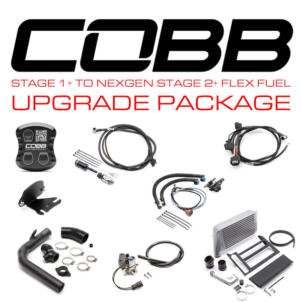 Cobb STAGE 1 + TO NEXGEN STAGE 2 + CAN FLEX FUEL POWER PACKAGE - WRX 6MT 2015-2017 (SILVER)