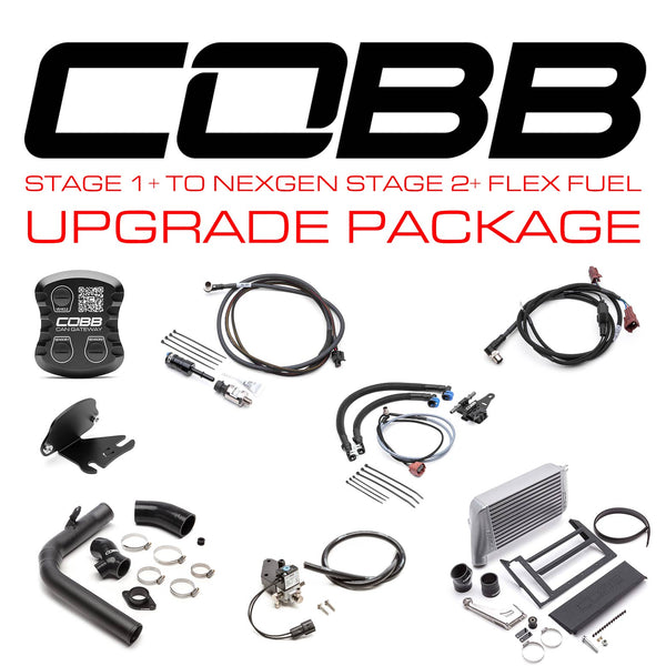 Cobb STAGE 1 + TO NEXGEN STAGE 2 + CAN FLEX FUEL POWER PACKAGE - WRX 6MT 2018-2021 (SILVER)