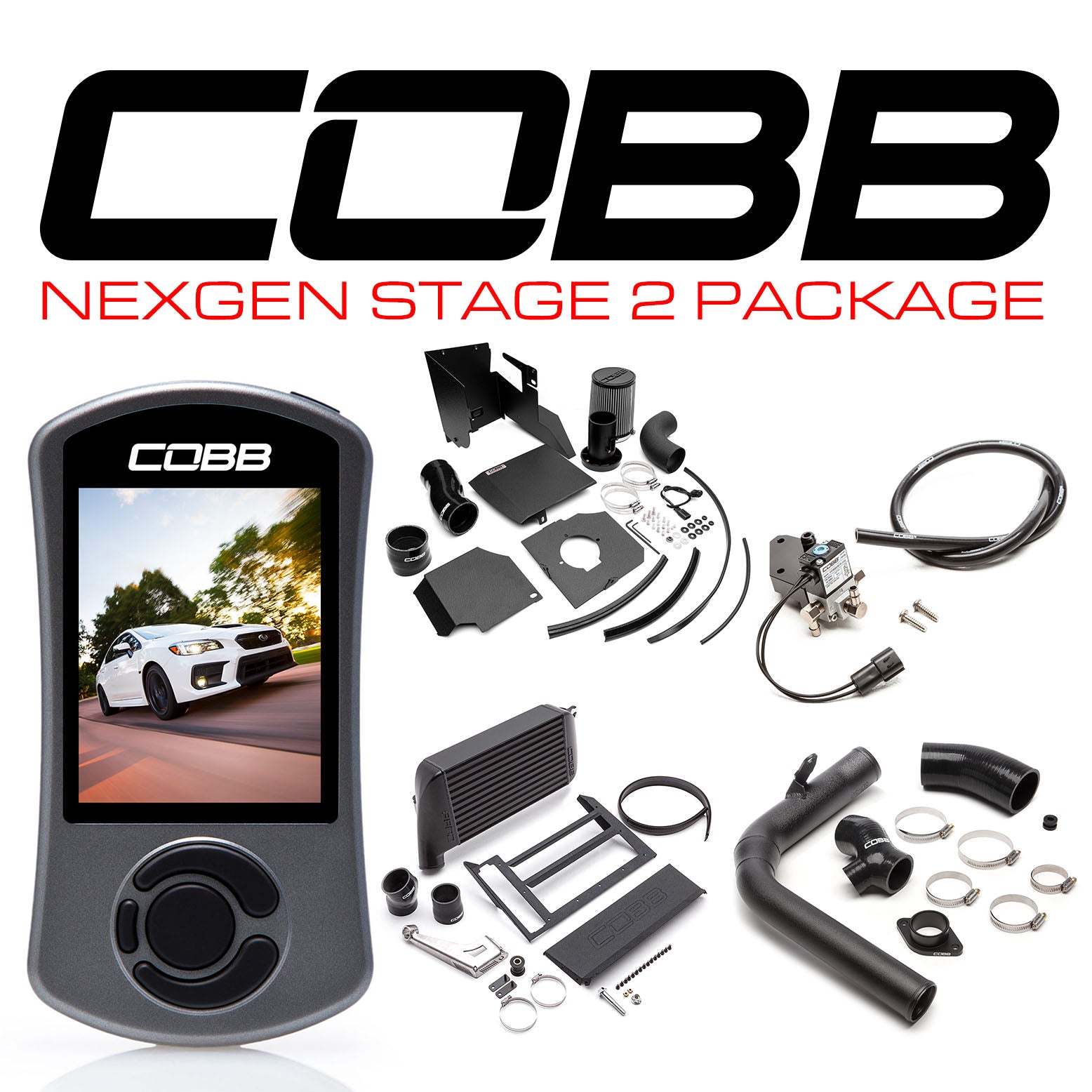 Cobb NexGen Stage 2 Power Package w/SF Intake - 2015-2021 WRX