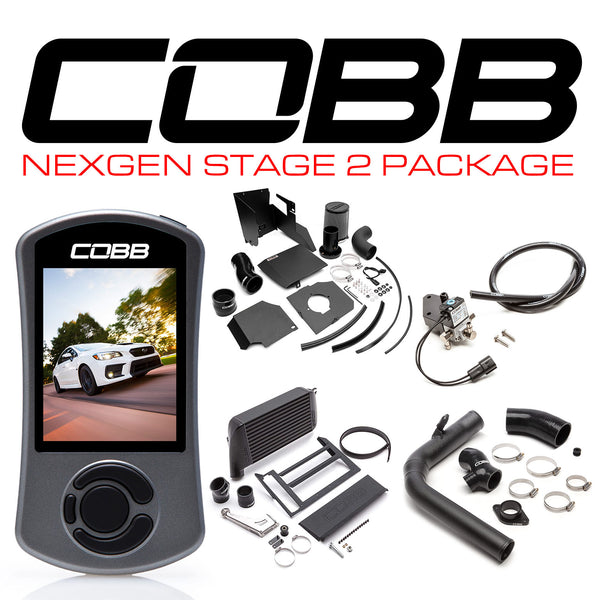Cobb NexGen Stage 2 Power Package w/SF Intake - Black - 15-21 Subaru WRX