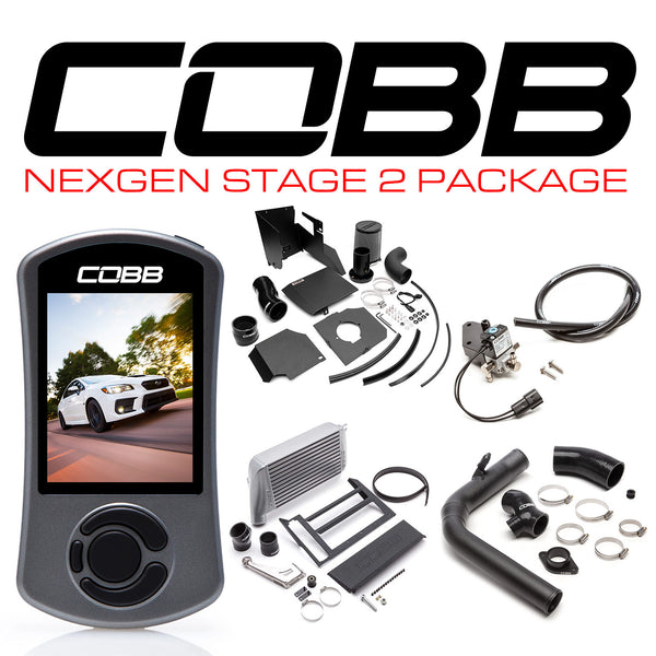 Cobb NexGen Stage 2 Power Package w/SF Intake - Silver - 15-21 Subaru WRX