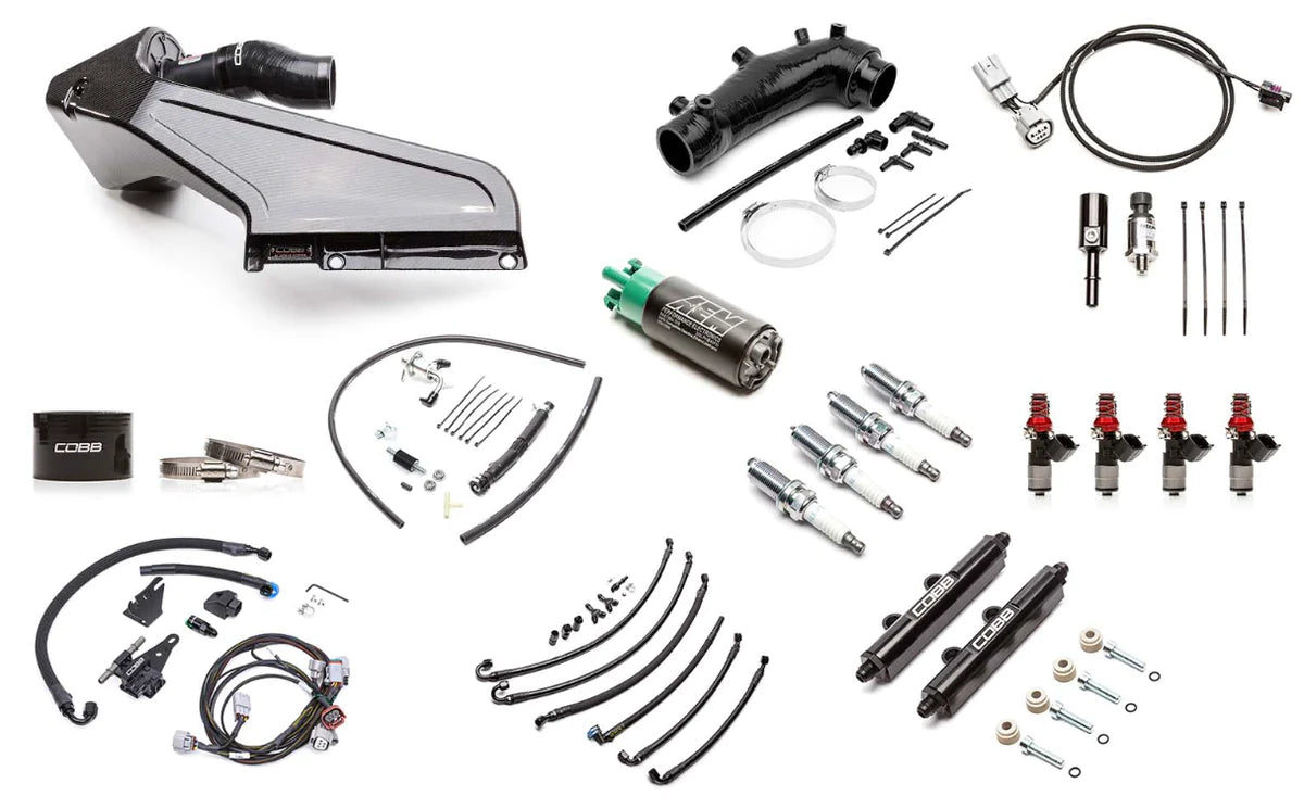 COBB NexGen Stage 1 to Stage 2 + Flex Fuel Power Package Upgrade w/ Redline Carbon Fiber Intake - 2015-2021 STI