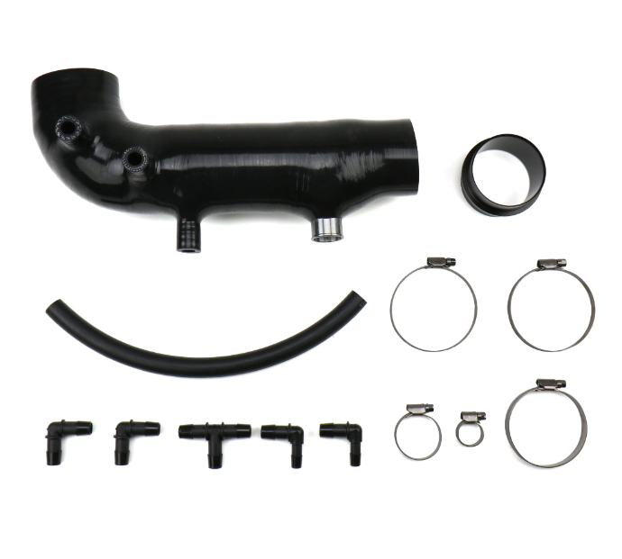 Torque Solution Turbo Inlet Hose Black - 2002-2007 WRX, 2004-2021 STI, 2004-2008 Forester XT