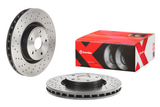 Brembo Premium Xtra Cross Drilled UV Coated Single Rotor - FRONT - 05-17 STI