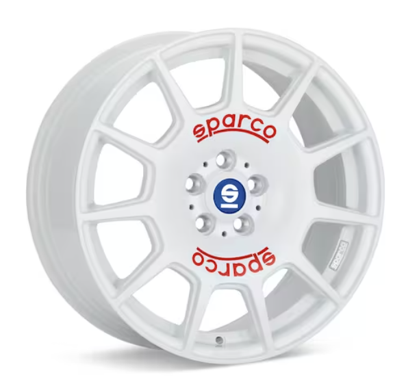 OZ SPARCO TERRA 18 X 8 +35 5 X 114.3 CB73.1 WHITE W/ RED