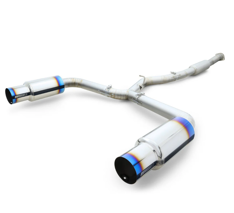 Tomei Expreme Ti Titanium Type-D Dual Exit Catback Exhaust - 2011-2021 WRX Sedan, 2011-2021 STI Sedan