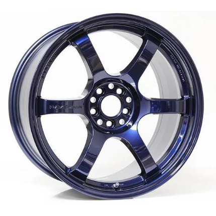 Gram Lights 57DR 18x9.5 +38 5x100 Eternal Blue Pearl Wheel