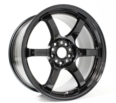 Gram Lights 57DR 15x8.0 +35 5x114.3 Semi Gloss Black Wheel