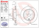 Brembo Premium UV Coated OE Equivalent Single Rotor - REAR - 08-17 STI