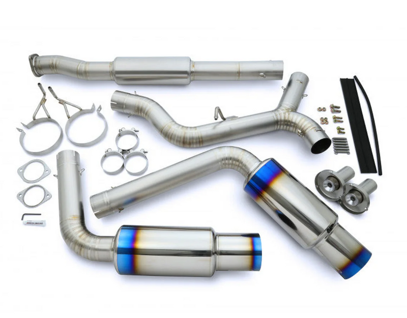 Tomei Expreme Ti Titanium Type-D Dual Exit Catback Exhaust - 2011-2021 WRX Sedan, 2011-2021 STI Sedan