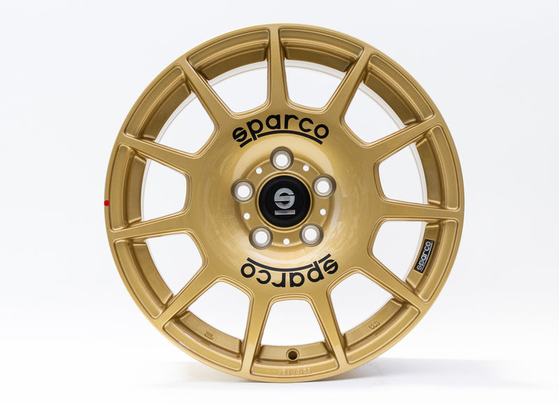 OZ SPARCO TERRA 18 X 8 +45 5 X 114.3 CB73.1 RALLY GOLD/BLACK LETTERING