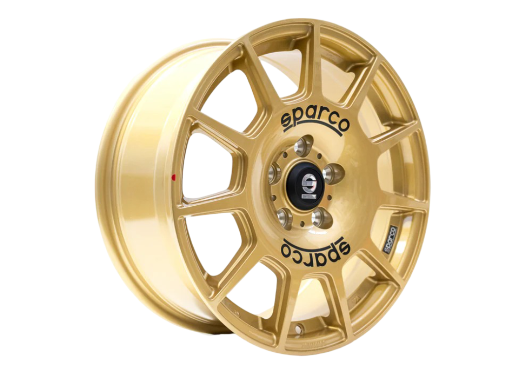 OZ SPARCO TERRA 17 X 7.5 +45 5 X 114.3 CB73.1 RALLY GOLD WITH BLACK LE