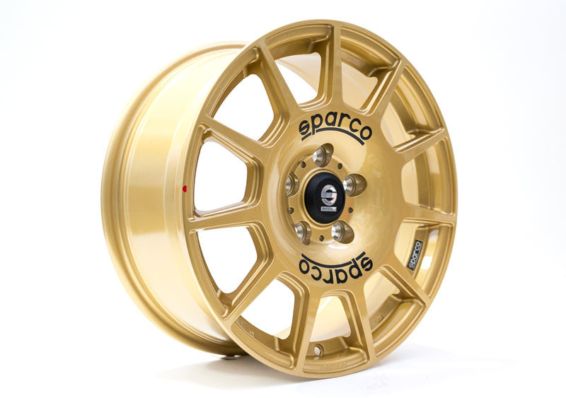 OZ SPARCO TERRA 18 X 8 +45 5 X 114.3 CB73.1 RALLY GOLD/BLACK LETTERING