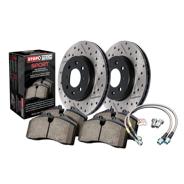 StopTech Sport Drilled and Slotted Rear Brake Kit - BRZ 2013-2021