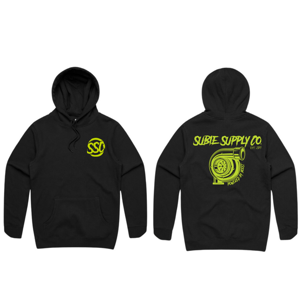 SSC PREMIUM HEAVYWEIGHT HOODIE - TURBO - BLACK/ACID GREEN