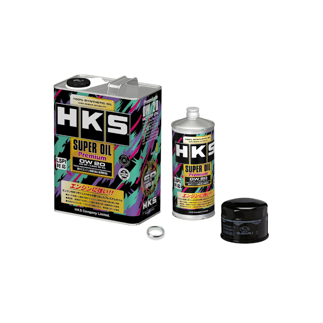 HKS SUPER OIL Premium 0W20 Oil Change Kit - Subaru WRX 2022+