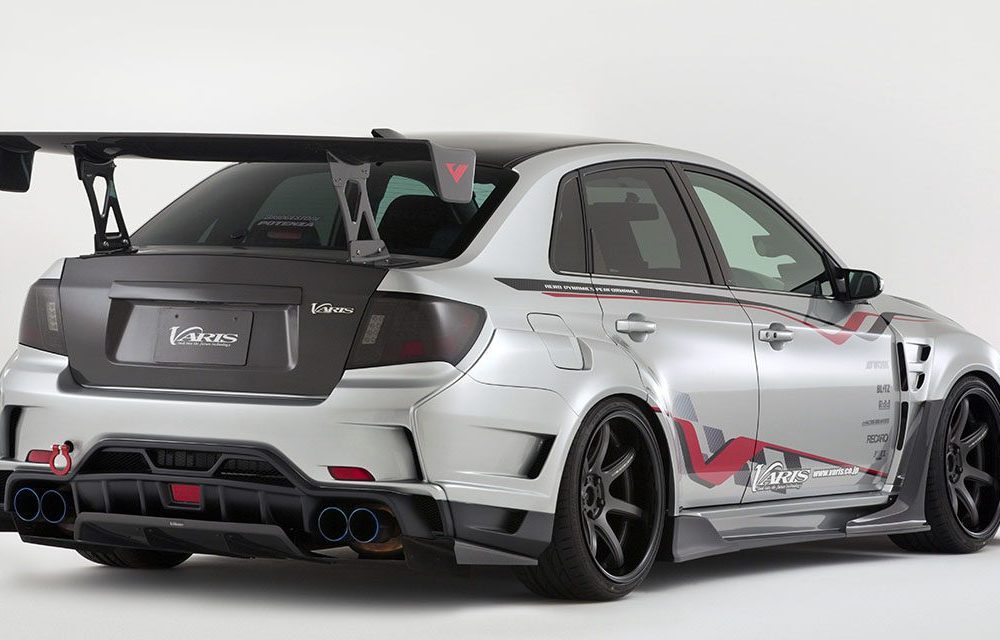VARIS Widebody Ver. 2 Rear Fenders +38mm (9pc) for 2007-14 Subaru WRX Sedan [GVB] VASU-192