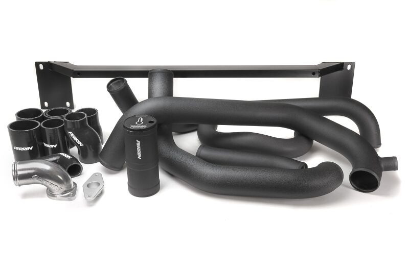 Perrin Front Mount Intercooler Boost Tube Kit - Black - 2008-2014 WRX