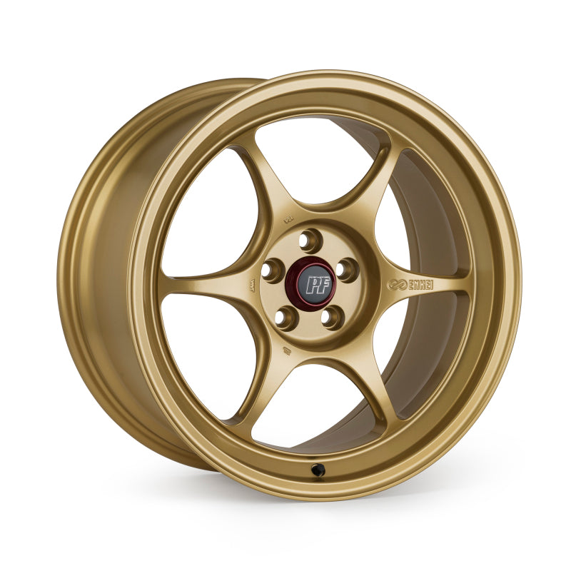 Enkei PF06 17x9.0 +35 5x114.3 Gold Wheel