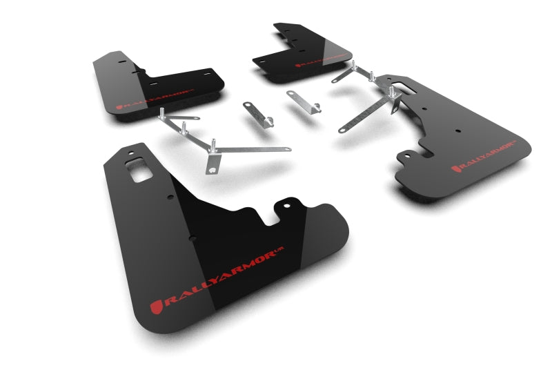 Rally Armor Black UR Mud Flap w/ Red Logo - 2022+ Subaru BRZ / 2022+ T