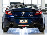 AWE Tuning Track Exhaust System - DIAMOND BLACK TIPS - 2013-2021 BRZ, 2022+ BRZ