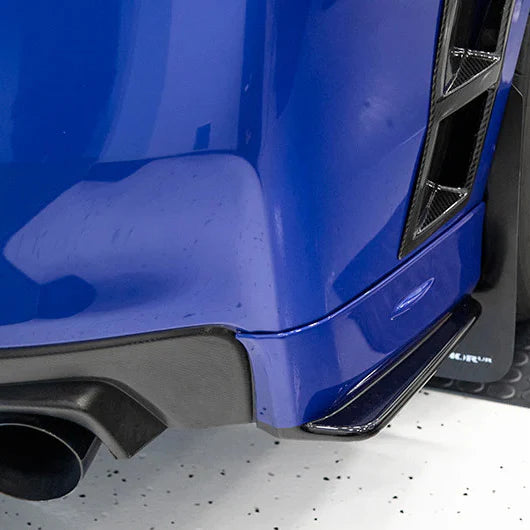 OLM Paint Matched/Gloss Black Rear Bumper Lip - World Rally Blue - 2015-2021 Subaru WRX / STI