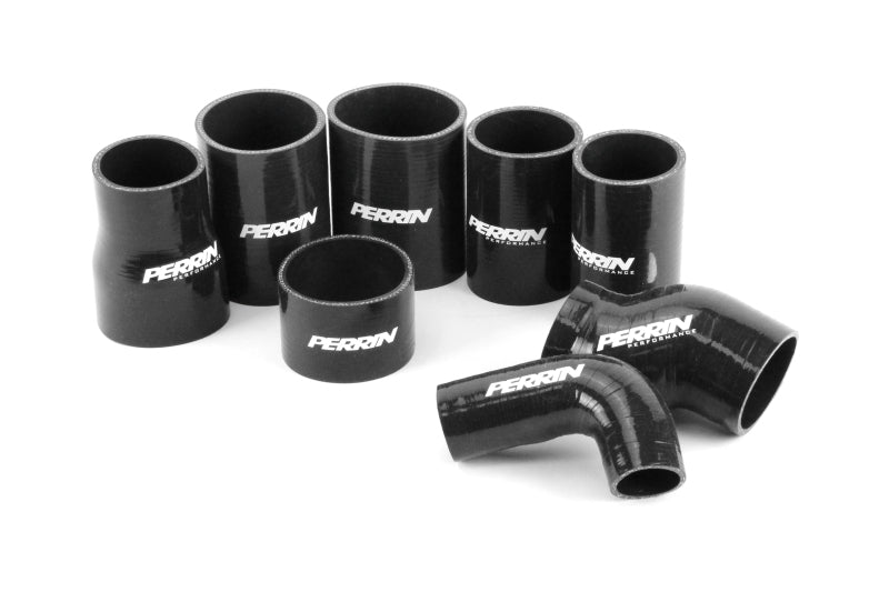 Perrin Front Mount Intercooler Boost Tube Kit - Black - 2008-2014 STI