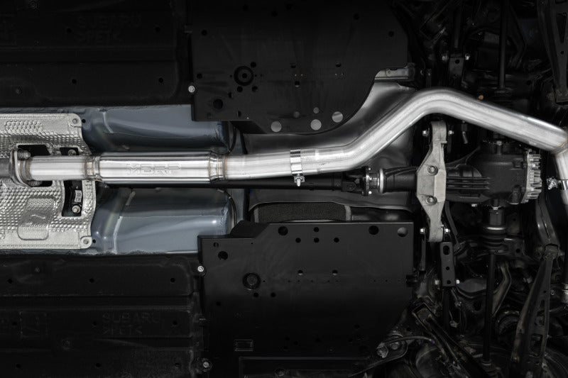 MBRP 3in Cat-Back Dual Split Rear Quad Carbon Fiber Tips Race Profile Exhaust -  2022+ Subaru WRX