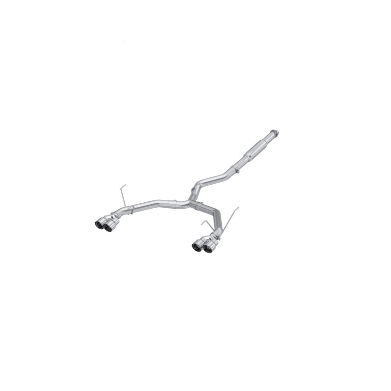 MBRP 3in Cat-Back Dual Split Rear Quad Tips Race Profile Exhaust - 2022+ Subaru WRX