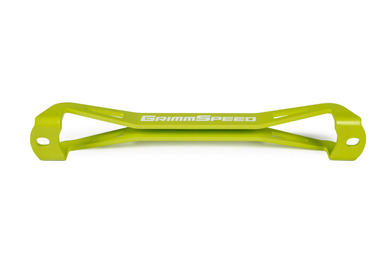 GRIMMSPEED LIGHTWEIGHT BATTERY TIEDOWN - UNIVERSAL SUBARU - NEON YELLOW