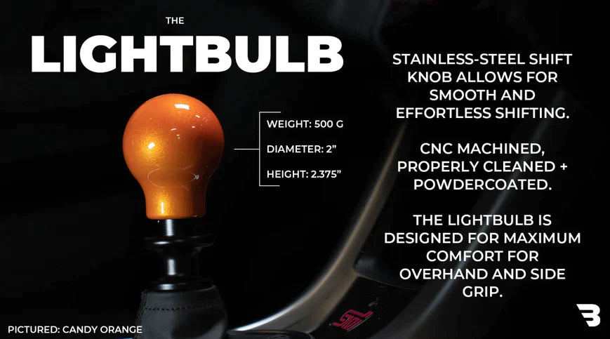 Billetworkz Weighted Shift Knob w/ 6 Speed Japanese Engraving - 2004-2021 STI