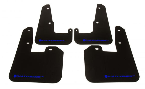 RALLY ARMOR UR MUD FLAPS - BLACK/BLUE LOGO - 11-14 WRX SEDAN, 11-14 STI SEDAN