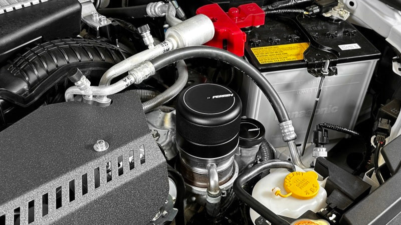 Perrin Oil Filter Cover - BLACK - 2015-2021 WRX, 2022+ WRX 2013-2021 BRZ, 2022+ BRZ