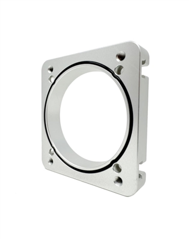Torque Solution 76mm Throttle Body Adapter - Silver - Process West / Corsa Veloce Manifold