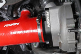 Perrin Red 3in Turbo Inlet Hose w/ Nozzle (Short) - 2022+ WRX