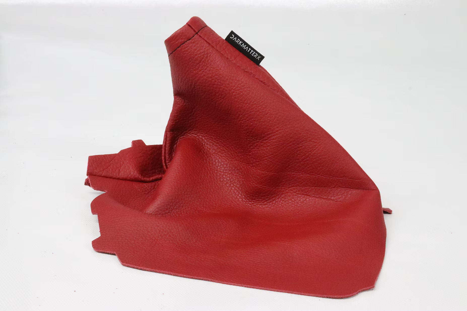 DARKMATTERX Red Gaucho Leather E-Brake Boot - 2008-2021 WRX, 2008-2021 STI