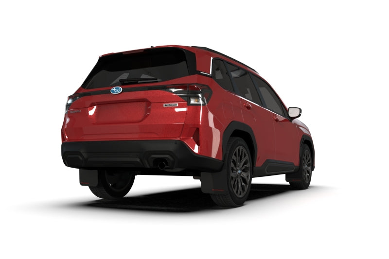 Rally Armor Black UR Mud Flap w/Red Logo - 2025+ FORESTER