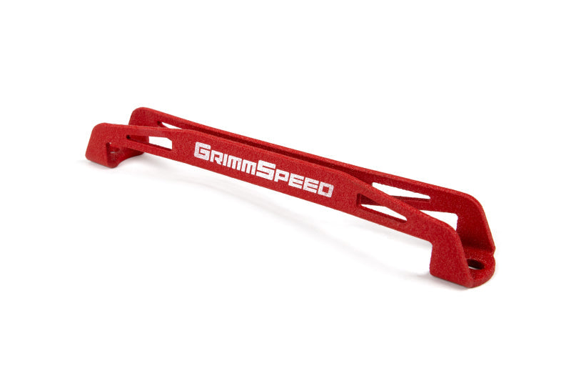GRIMMSPEED LIGHTWEIGHT BATTERY TIEDOWN - UNIVERSAL SUBARU - RED