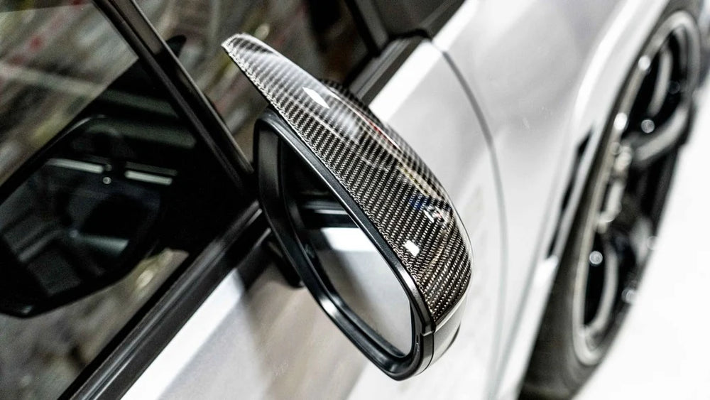 Compressive Tuning Arrowhead Carbon Fiber Mirror Caps - 2022