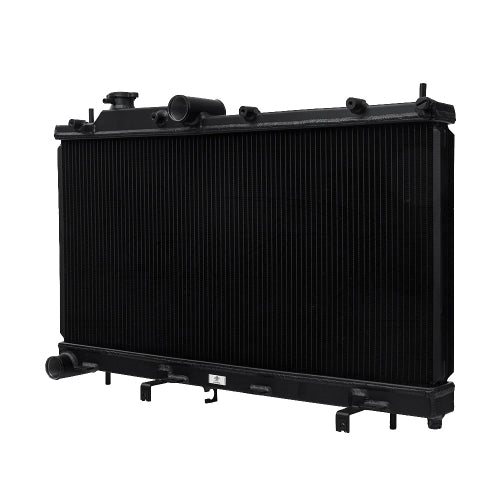 CSF Race Spec 2 Row Aluminum Radiator - BLACK - 2008-2021 WRX, 2008-2021 STI, 2013-2017 Crosstrek, 2005-2009 Legacy, 2009-2013 Forester