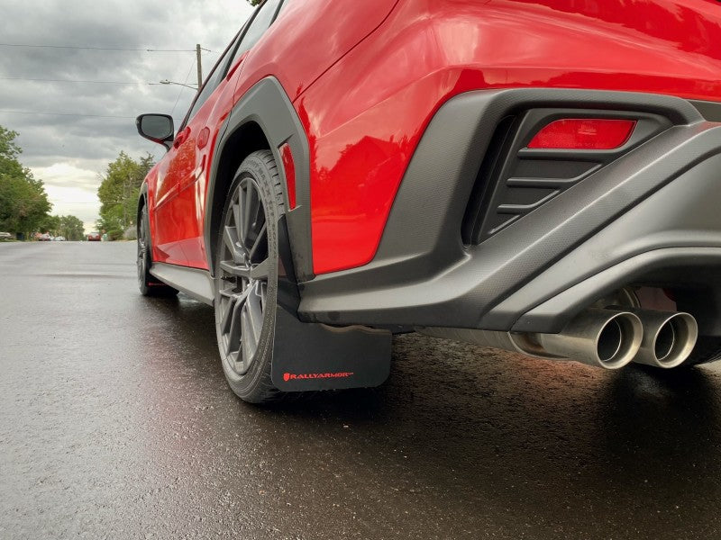 Rally Armor Black UR Mud Flap w/ Red Logo - 2022+ WRX