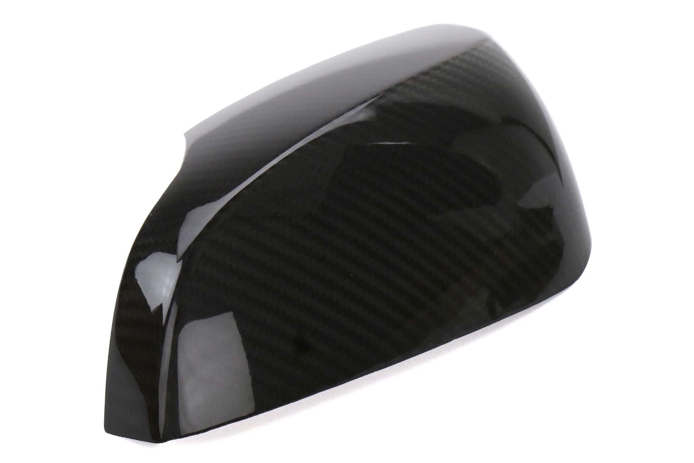 OLM S-LINE GLOSS DRY CARBON FIBER MIRROR COVERS (WITH TURN SIGNAL HOLE) - 2015-2021 WRX / 2015-2021 STI