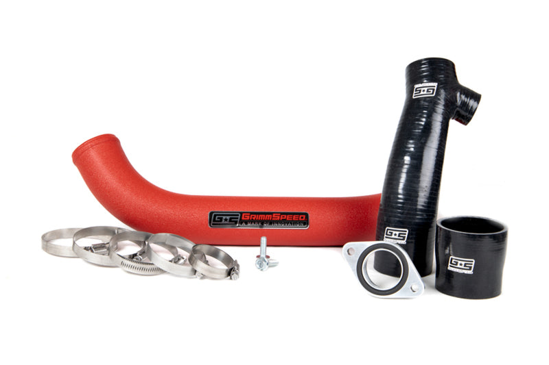 GRIMMSPEED TOP MOUNT INTERCOOLER CHARGE PIPE KIT - '15-21 WRX - RED