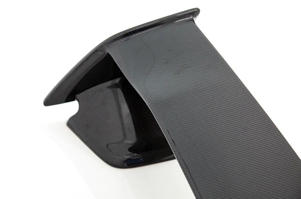 OLM Carbon Fiber OEM STI Style Spoiler with Carbon Bases - 2015-2021 Subaru WRX / STI