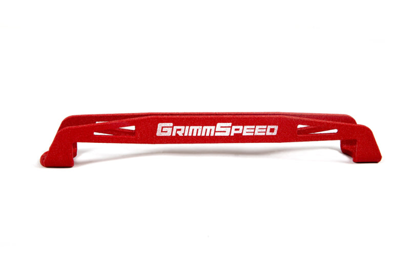 GRIMMSPEED LIGHTWEIGHT BATTERY TIEDOWN - UNIVERSAL SUBARU - RED