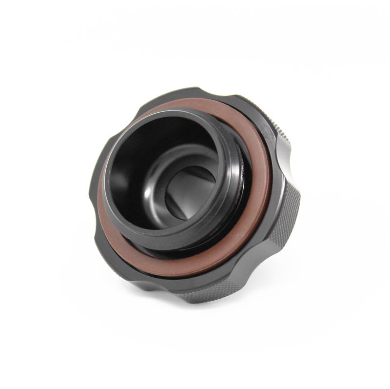 Torque Solution -12AN Breather Oil Cap - Black - Subaru WRX/STI/BRZ